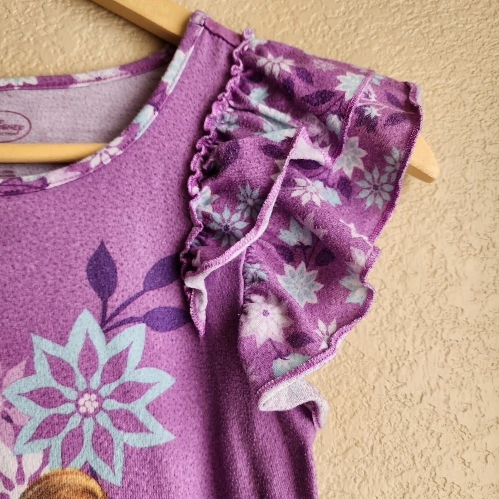Disney store Frozen Anna and Elsa purple nightgown Size 9/10 - Picture 5 of 10